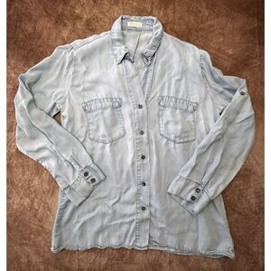 Just Living Chambray light blue XL long sleeve Shirt